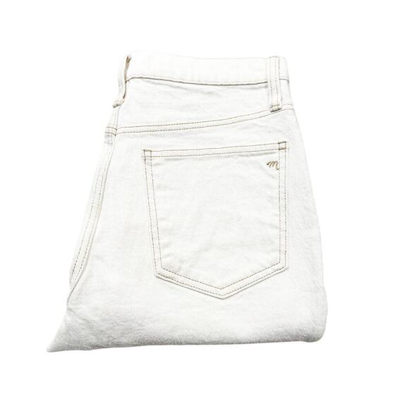 Madewell Slim Demi-Boot Bootcut Denim Jeans Button Fly Cream Size 28 - Picture 1 of 9